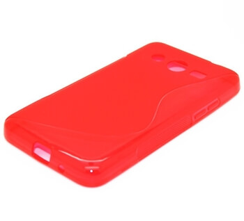 Silikonový ochranný obal S-line pro Samsung Galaxy Core 2 G355 - červený