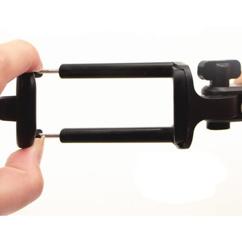 Teleskopická Selfie tyč monopod s ovládáním přes Lightning kabel 78 cm - modrá rukojeť