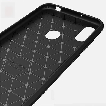 Ochranný silikonový obal karbon pro Huawei Y6S - černý