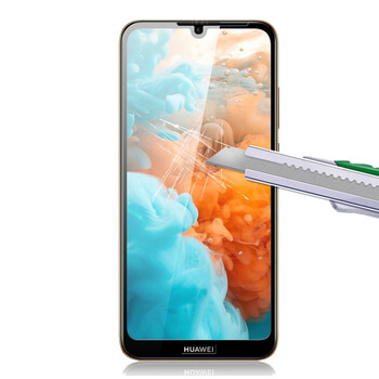 3x 3D tvrzené sklo s rámečkem pro Huawei Y6 2019 - černé - 2+1 zdarma