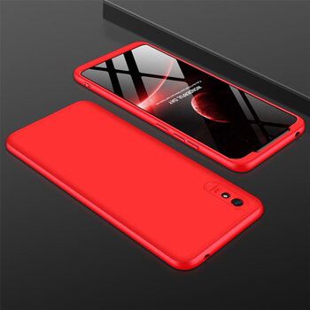 Ochranný 360° celotělový plastový kryt pro Xiaomi Redmi 9A - červený