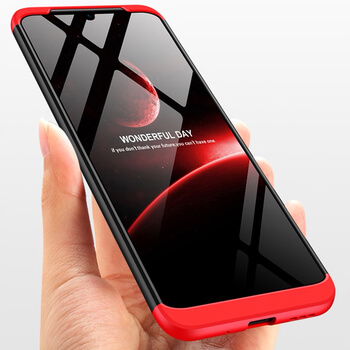 Ochranný 360° celotělový plastový kryt pro Xiaomi Redmi 9A - červený