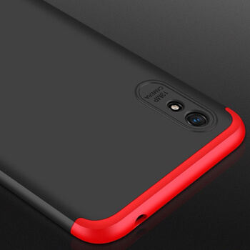 Ochranný 360° celotělový plastový kryt pro Xiaomi Redmi 9A - červený