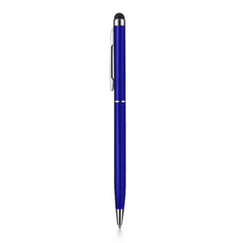 2v1 Dotykové pero Stylus s propiskou - modré
