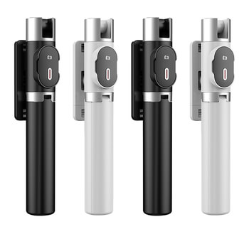 3v1 Bluetooth bezdrátová selfie tyč 90 cm s Tripod stativem a s dálkovým ovládáním - černá