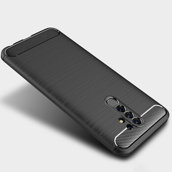Ochranný silikonový obal karbon pro Xiaomi Redmi 9 - černý