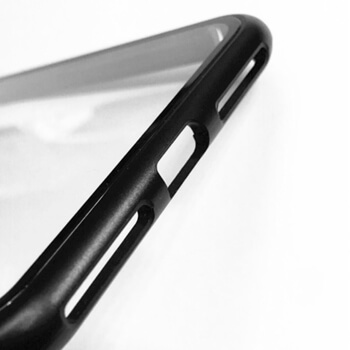 Ochranný kryt s hliníkovým magnetickým rámečkem a ochraným sklem pro Apple iPhone 7 - stříbrný