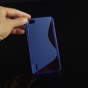 Silikonový ochranný obal S-line pro Honor 6 - modrý