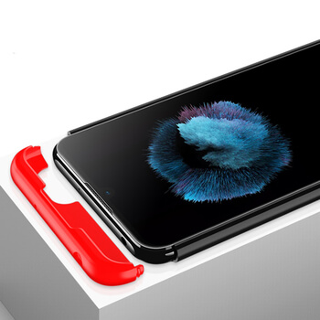 Ochranný 360° celotělový plastový kryt pro Xiaomi Redmi 9C - červený