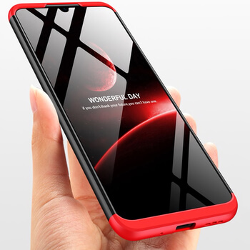 Ochranný 360° celotělový plastový kryt pro Xiaomi Redmi 9C - červený