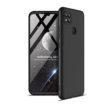 Ochranný 360° celotělový plastový kryt pro Xiaomi Redmi 9C - černý
