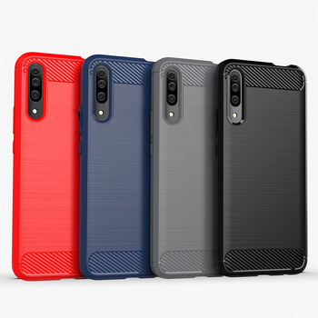 Ochranný silikonový obal karbon pro Honor 9X Pro - černý
