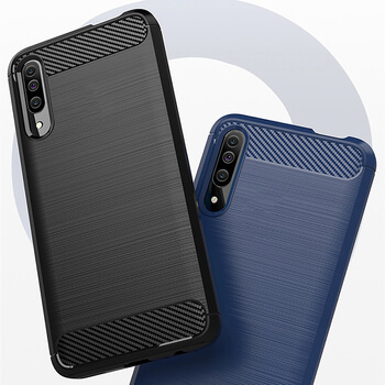 Ochranný silikonový obal karbon pro Honor 9X Pro - černý