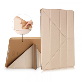 2v1 Smart flip cover + zadní silikonový ochranný obal pro Apple iPad Air 4 10.9" 2020 - zlatý