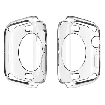 Ultratenký silikonový obal pro chytré hodinky Apple Watch 44 mm (6.série) - průhledný