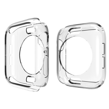 Ultratenký silikonový obal pro chytré hodinky Apple Watch 44 mm (6.série) - průhledný