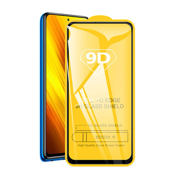 3x 3D tvrzené sklo s rámečkem pro Xiaomi Poco X3 - černé - 2+1 zdarma