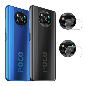 3x Ochranné sklo na čočku fotoaparátu a kamery pro Xiaomi Poco X3 - 2+1 zdarma