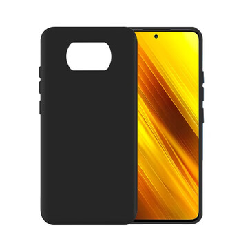 Extrapevný silikonový ochranný kryt pro Xiaomi Poco X3 - černý