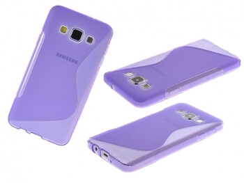 Silikonový ochranný obal S-line pro Samsung Galaxy A3 A300F - šedý