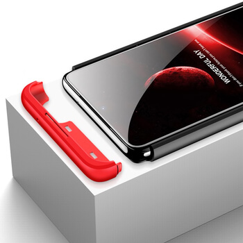 Ochranný 360° celotělový plastový kryt pro Samsung Galaxy S20 FE - červený