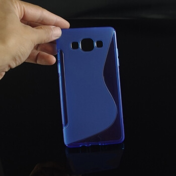 Silikonový ochranný obal S-line pro Samsung Galaxy A3 A300F - modrý