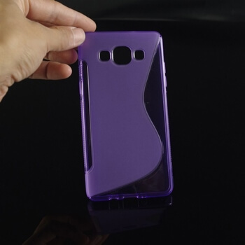 Silikonový ochranný obal S-line pro Samsung Galaxy A3 A300F - fialový