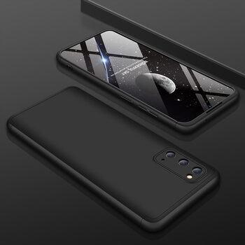 Ochranný 360° celotělový plastový kryt pro Samsung Galaxy S20 FE - černý