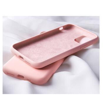 Extrapevný silikonový ochranný kryt pro Apple iPhone 12 - světle růžový
