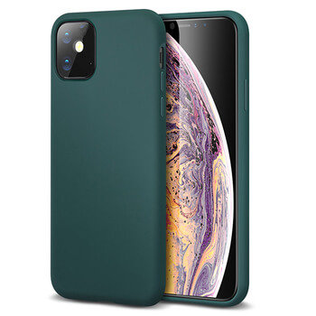Extrapevný silikonový ochranný kryt pro Apple iPhone 12 Pro - světle zelený