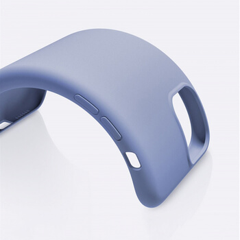 Extrapevný silikonový ochranný kryt pro Apple iPhone 12 - světle modrý