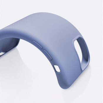 Extrapevný silikonový ochranný kryt pro Apple iPhone 12 Pro - světle modrý