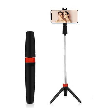 3v1 Bluetooth bezdrátová skládací selfie tyč 70 cm s Tripod stativem a s dálkovým ovládáním - černá
