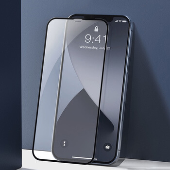 3D ochranné tvrzené sklo s rámečkem pro Apple iPhone 12 - černé