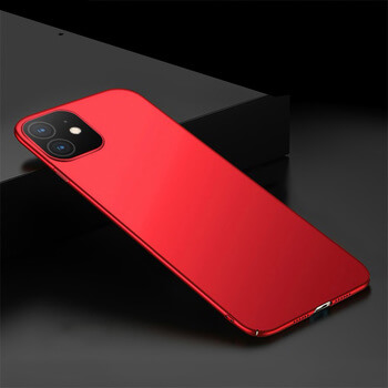 Ochranný plastový kryt pro Apple iPhone 12 mini - červený