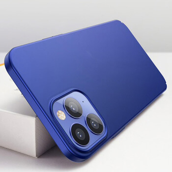 Ochranný plastový kryt pro Apple iPhone 12 Pro Max - modrý