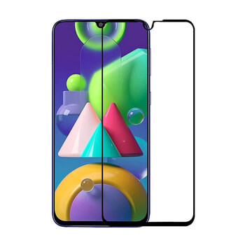 3D ochranné tvrzené sklo s rámečkem pro Samsung Galaxy M21 M215F - černé