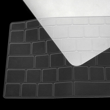 Silikonový ochranný obal na klávesnici EU verze pro Apple MacBook Air 13" (2018-2020) - pro verzi klávesnice 2018 - průhledný
