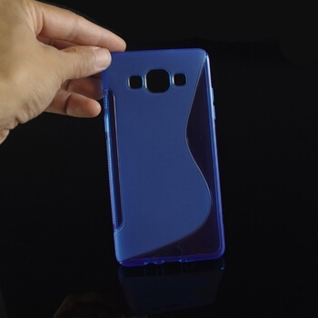 Silikonový ochranný obal S-line pro Samsung Galaxy A5 A500F - modrý