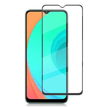3D ochranné tvrzené sklo s rámečkem pro Realme C3 - černé