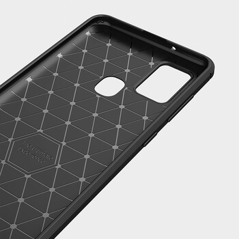 Ochranný silikonový obal karbon pro Samsung Galaxy M21 M215F - černý