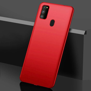 Ochranný plastový kryt pro Samsung Galaxy M21 M215F - červený