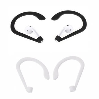 Ušní silikonové držáky háčky proti vypadnutí za ucho pro Apple AirPods 1.generace (2016) - bílé