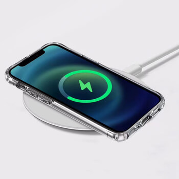 Ochranný silikonový obal MagSafe s integrací pro bezdrátové nabíjení Apple iPhone 12 Pro Max - průhledný
