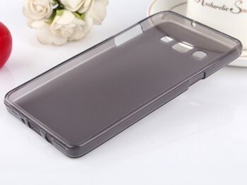 Silikonový mléčný ochranný obal pro Samsung Galaxy A5 A500F - černý