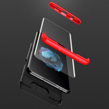 Ochranný 360° celotělový plastový kryt pro Xiaomi Mi 10T Lite - červený