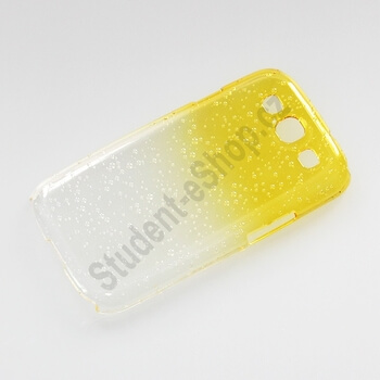 3D Plastový ochranný kryt pro Samsung Galaxy S3 III i9300 - žlutý
