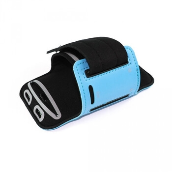 Sportovní pouzdro na běhání - na ruku - světle modré