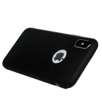 Silikonový matný obal s výřezem pro Apple iPhone 12 Pro - černý