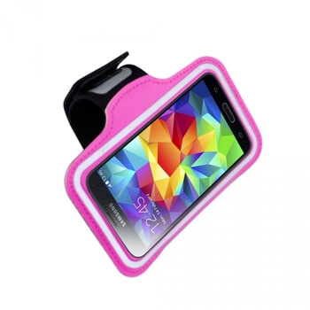 Sportovní pouzdro na běhání - na ruku - tmavě růžové